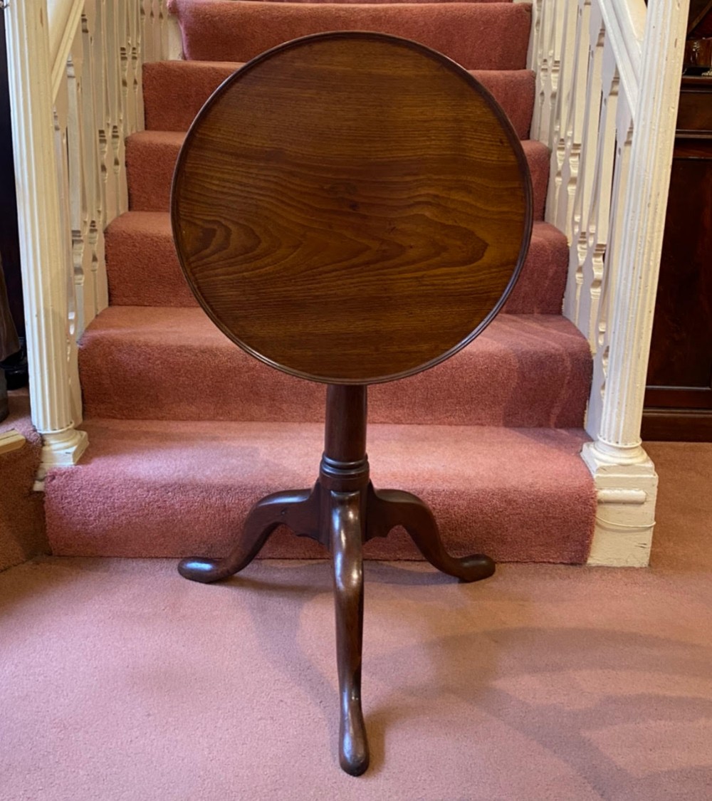 18th Century Red Walnut Tilt top Occasional Table of smaller size