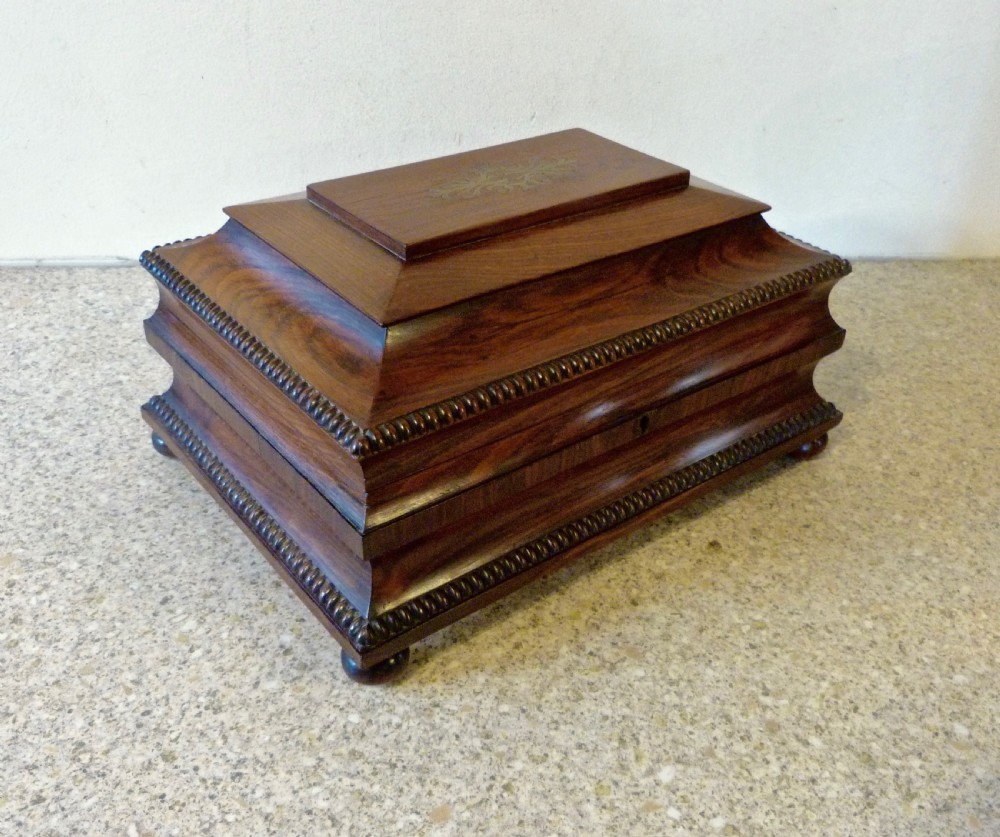 PRETTY REGENCY FITTED SEWING BOX View II