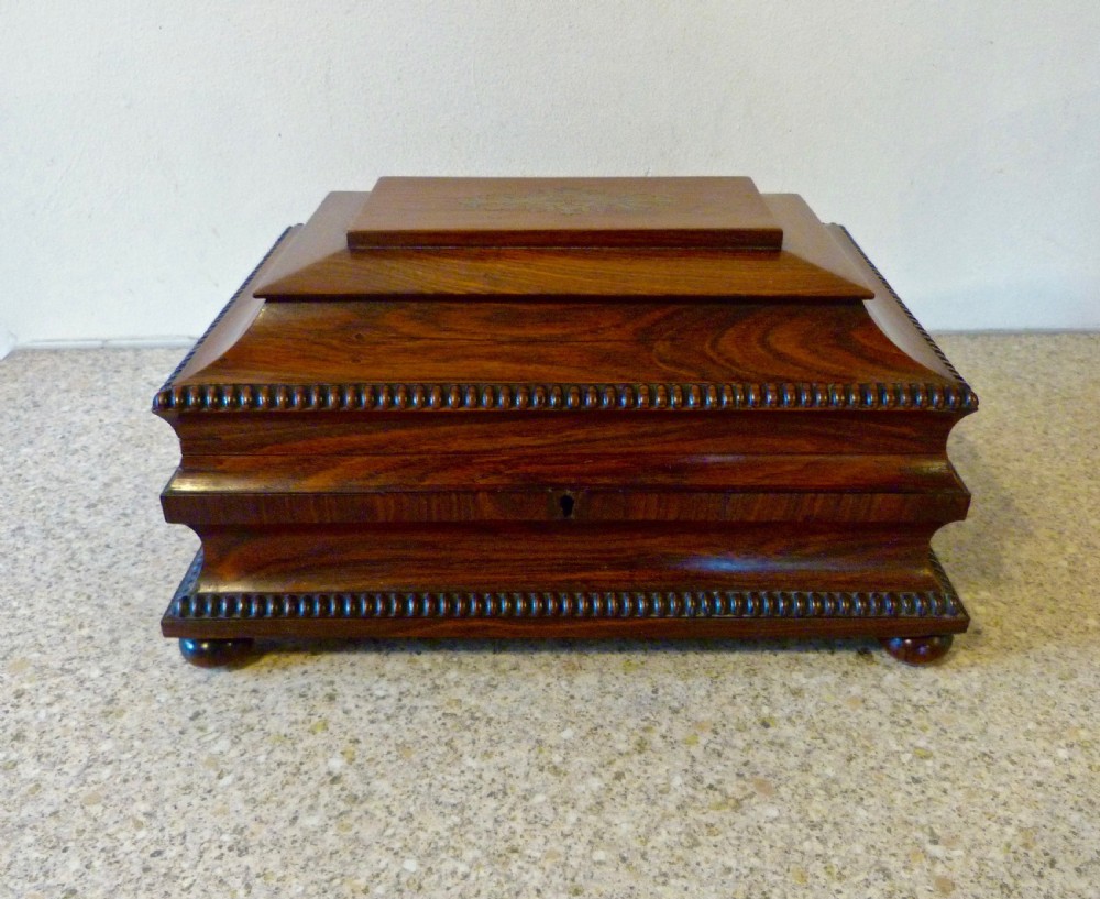 PRETTY REGENCY FITTED SEWING BOX View IV