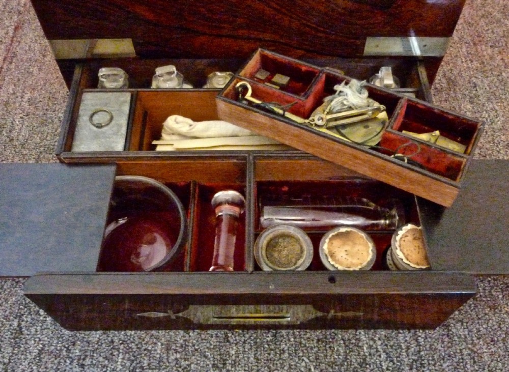 BRASS-BOUND ROSEWOOD APOTHECARY'S BOX View V