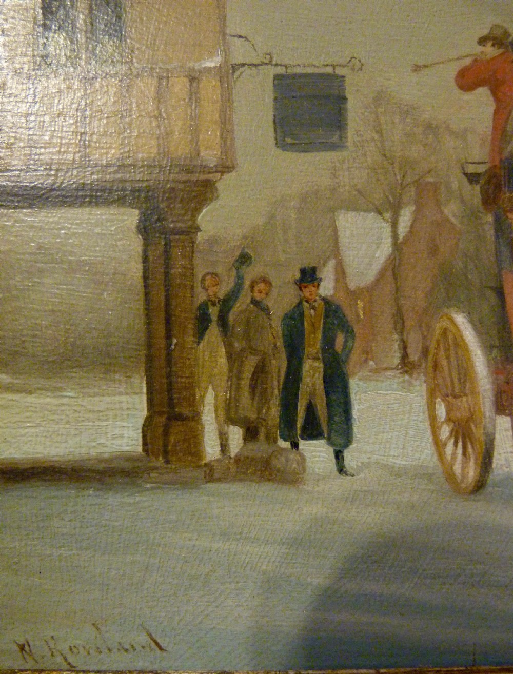 WILLIAM ROWLAND: PAIR COACHING OIL PAINTINGS View VI
