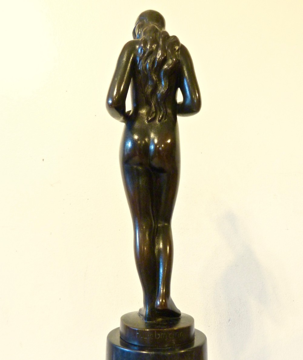 HANS LIEBMANN: A CHARMING BRONZE SCULPTURE View III