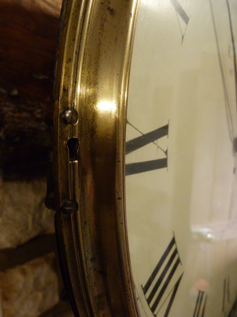 A LARGE AND IMPRESSIVE ENGLISH WALL CLOCK View III