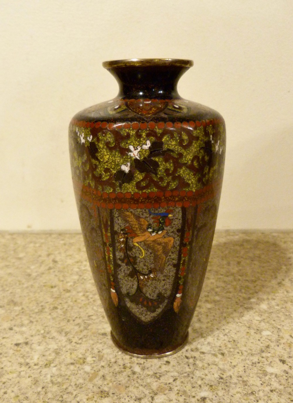 PRETTY JAPANESE CLOISONNE VASE