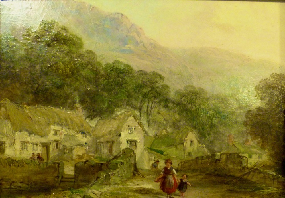 W.PITT: OIL PAINTING OF CHEDDAR GORGE View II