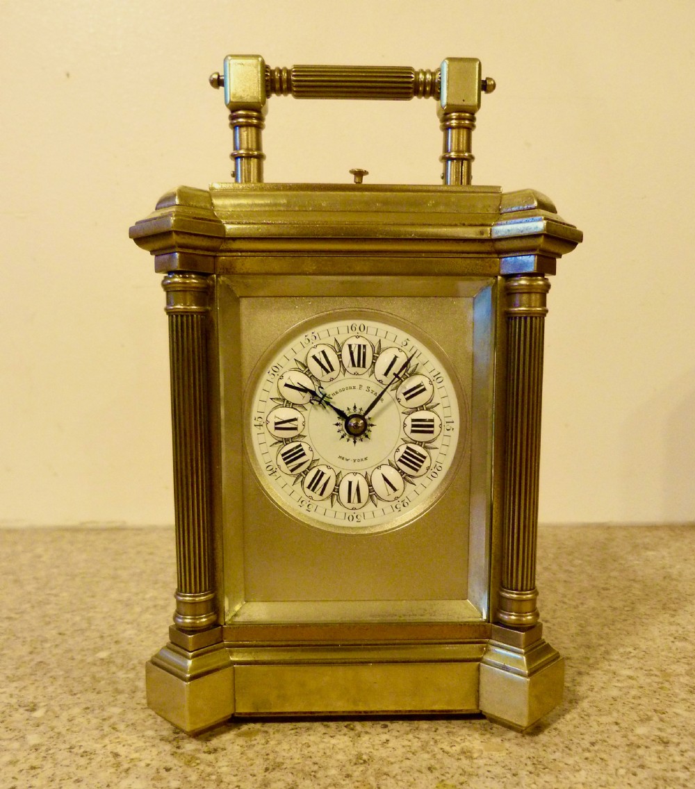 A VERY FINE FRENCH STRIKING CARRIAGE CLOCK
