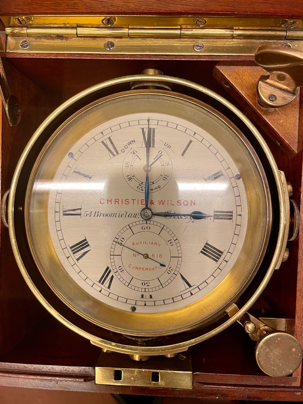 Fine 2-Day Marine Chronometer By Christie and Wilson of Glasgow View VII