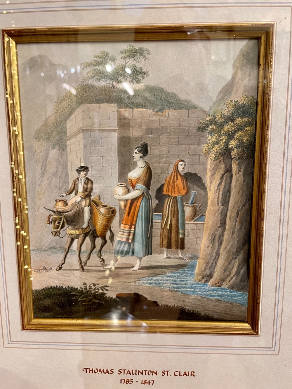 Thomas Staunton St. Clair (1785-1847) Fine Pair Of Walnut Framed Watercolours View II