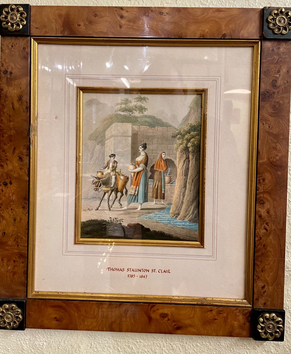 Thomas Staunton St. Clair (1785-1847) Fine Pair Of Walnut Framed Watercolours View III