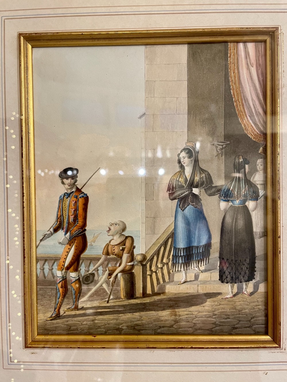 Thomas Staunton St. Clair (1785-1847) Fine Pair Of Walnut Framed Watercolours View IV