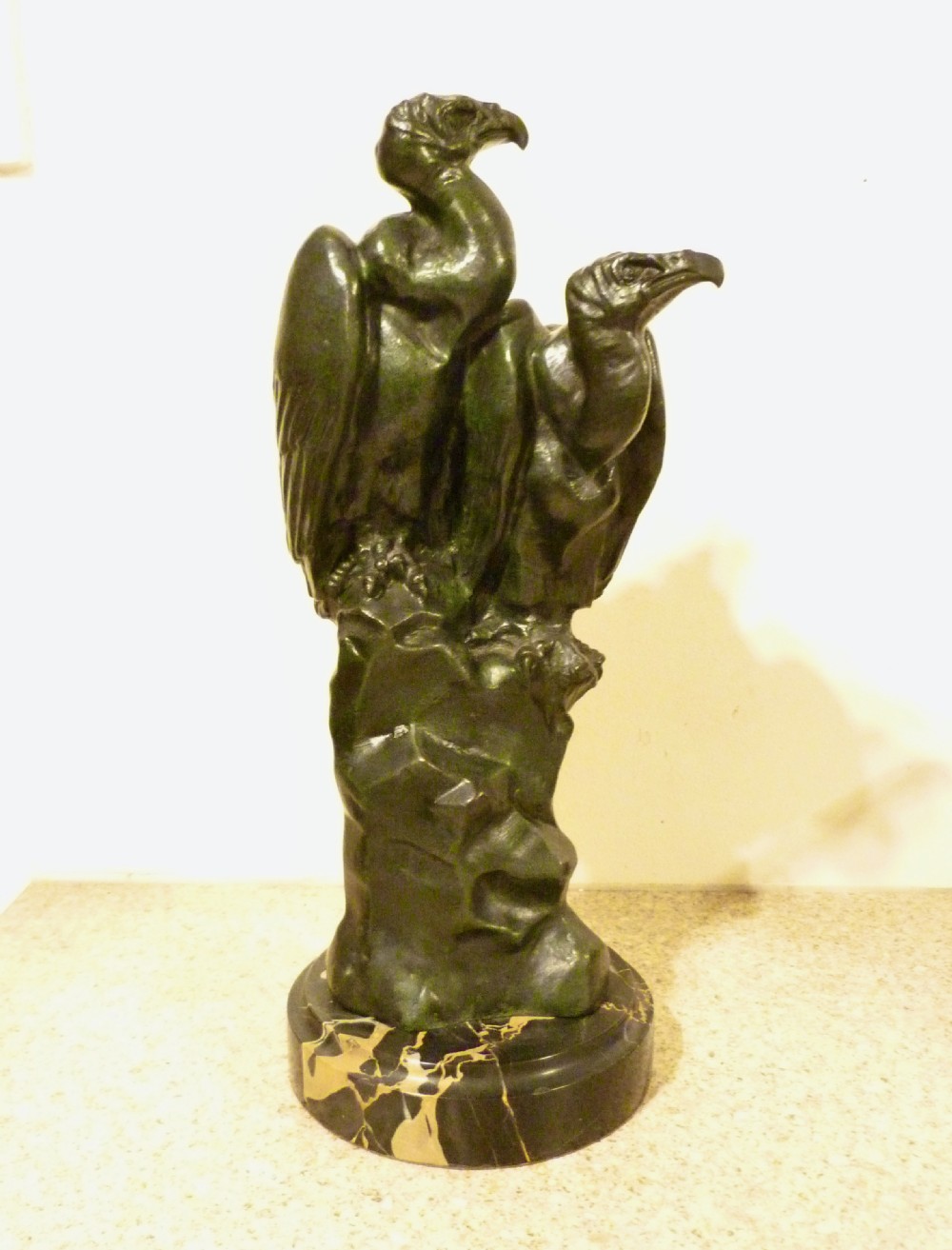 ROCHARD: ART DECO BRONZE OF VULTURES