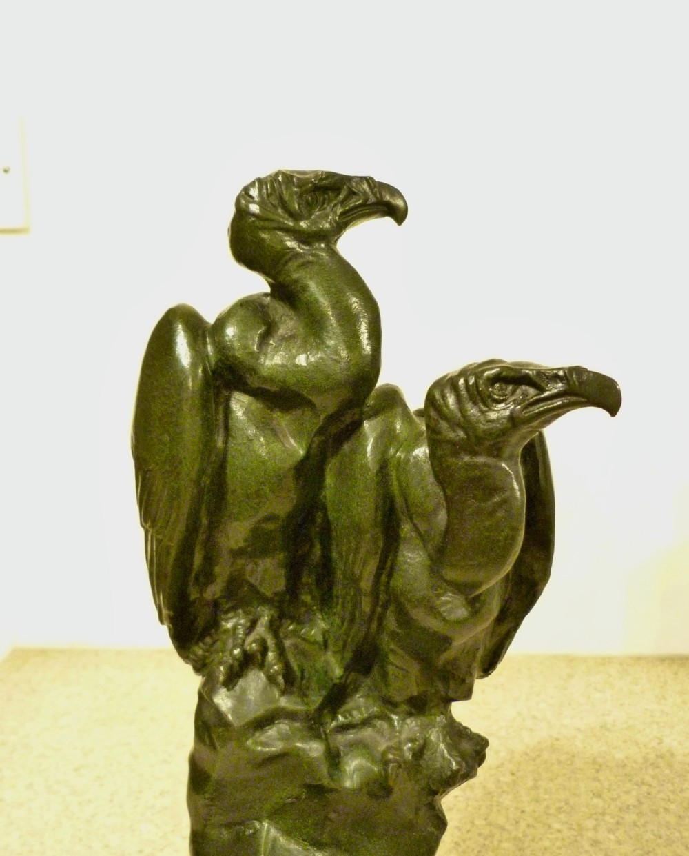 ROCHARD: ART DECO BRONZE OF VULTURES View II