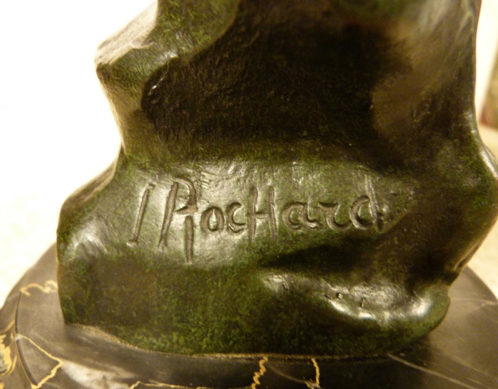 ROCHARD: ART DECO BRONZE OF VULTURES View III