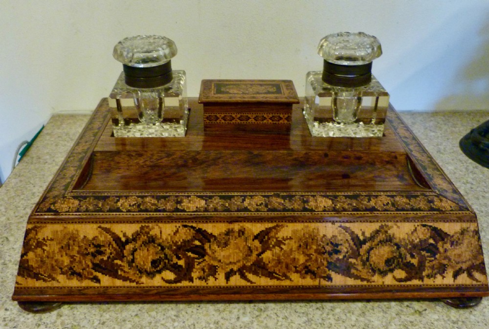 FINE TUNBRIDGEWARE DESK STAND View II