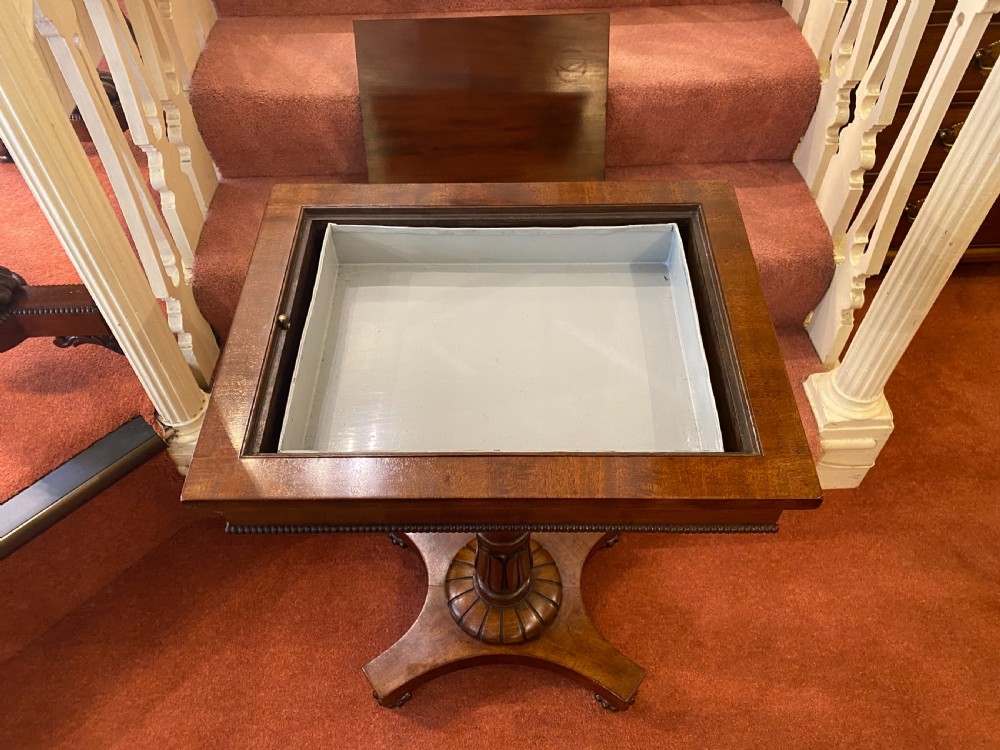 19th century mahogany FLOWER or CROCUS TABLE, possibly by Gillows View IV
