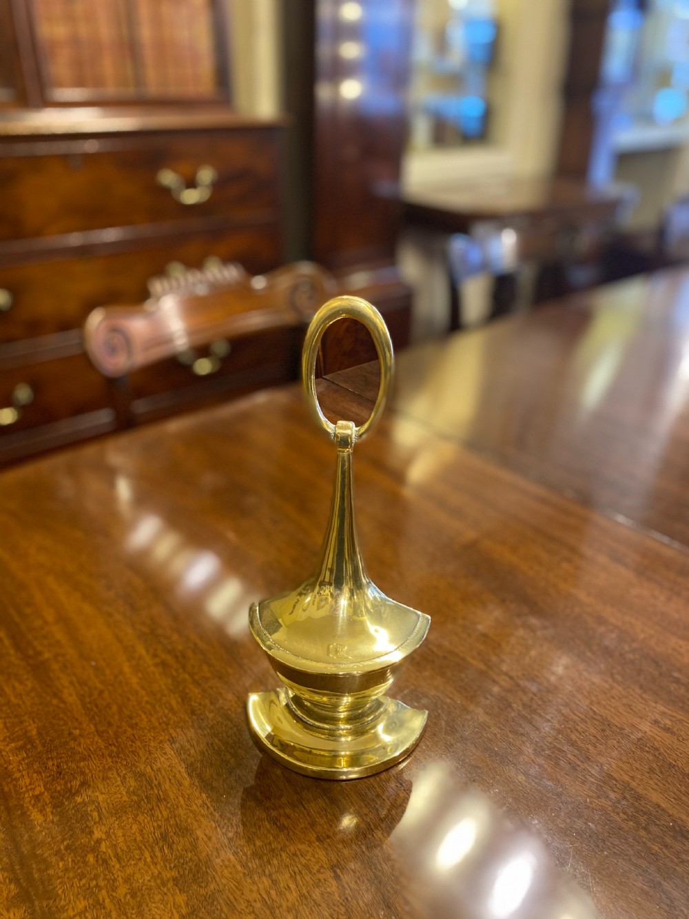 Good quality 19th century brass weighted Door Stop View II