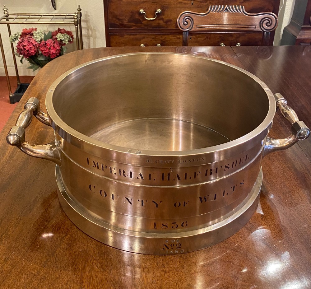 An Impressive bronze Imperial Half Bushel Measure, County of Wilts, Dated 1836 View XI