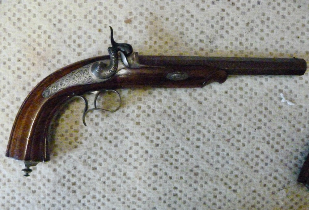 CASED PAIR OF DUELLING OR TARGET PISTOLS View IV