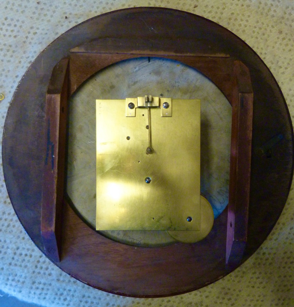 GOOD VICTORIAN FUSEE WALL CLOCK View III