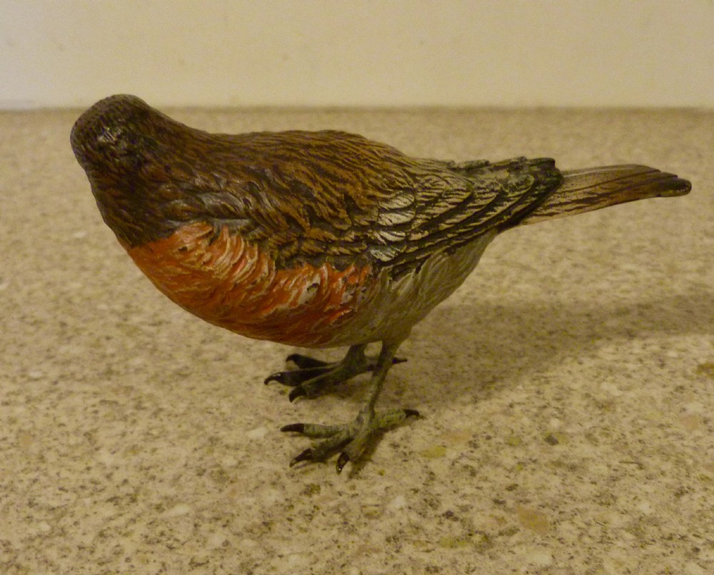 AUSTRIAN COLD-PAINTED BRONZE ROBIN View II
