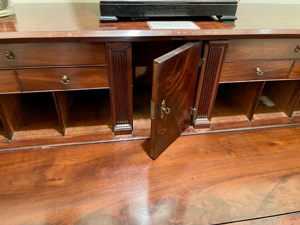 Excellent George III Cuban Mahogany Bureau View III