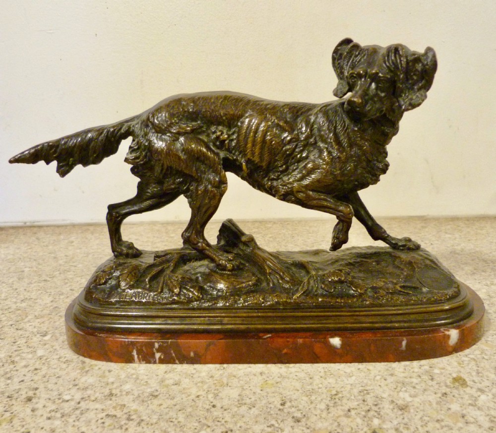 FINE FRENCH BRONZE RETRIEVER