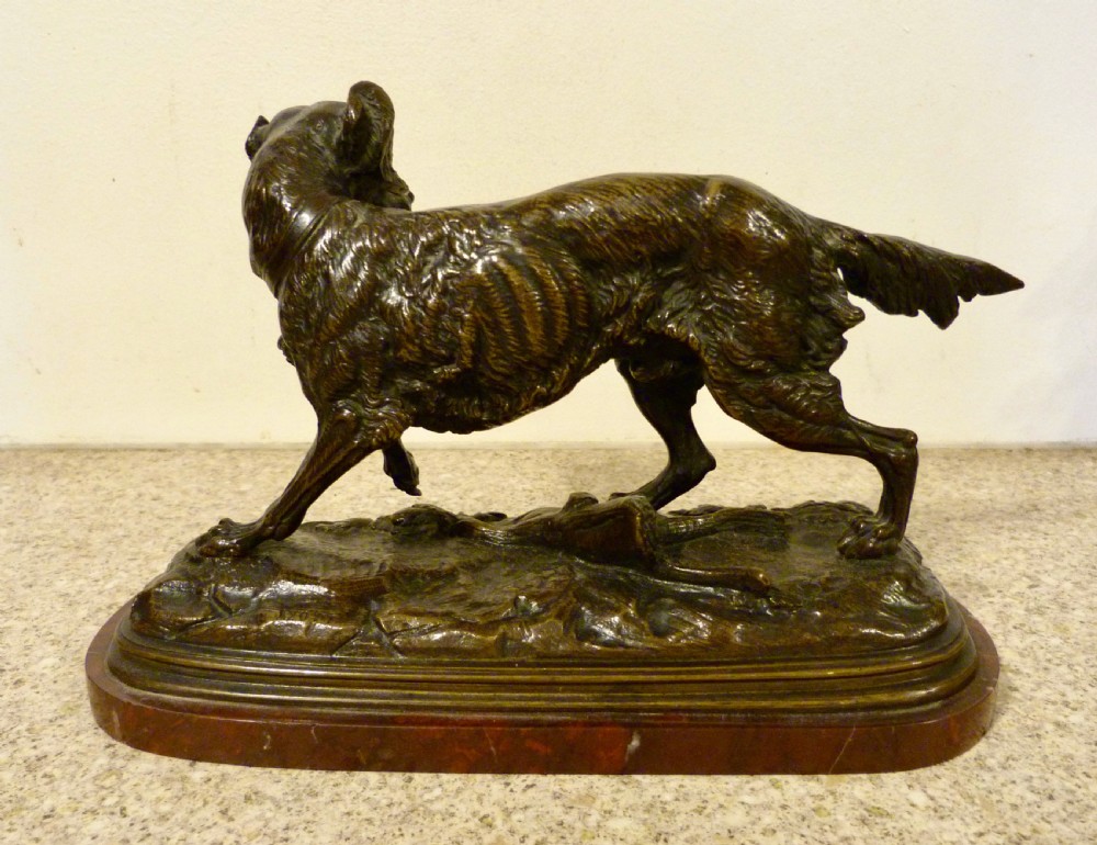 FINE FRENCH BRONZE RETRIEVER View II
