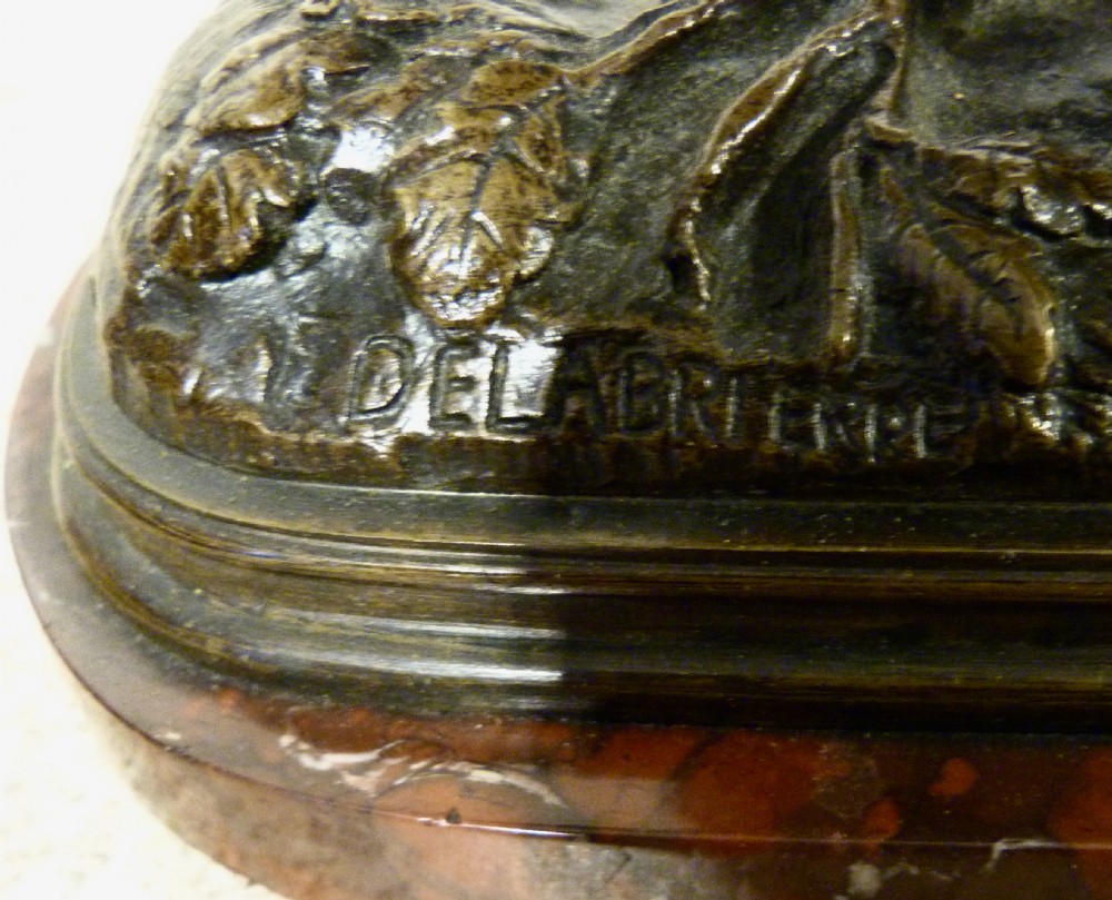 FINE FRENCH BRONZE RETRIEVER View III