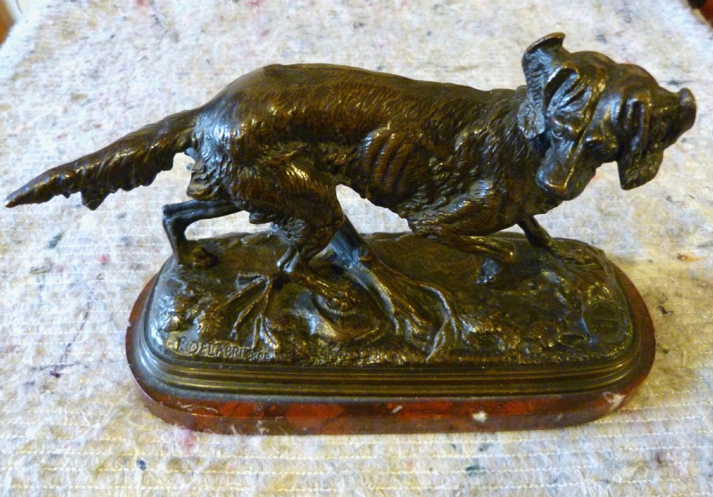 FINE FRENCH BRONZE RETRIEVER View V