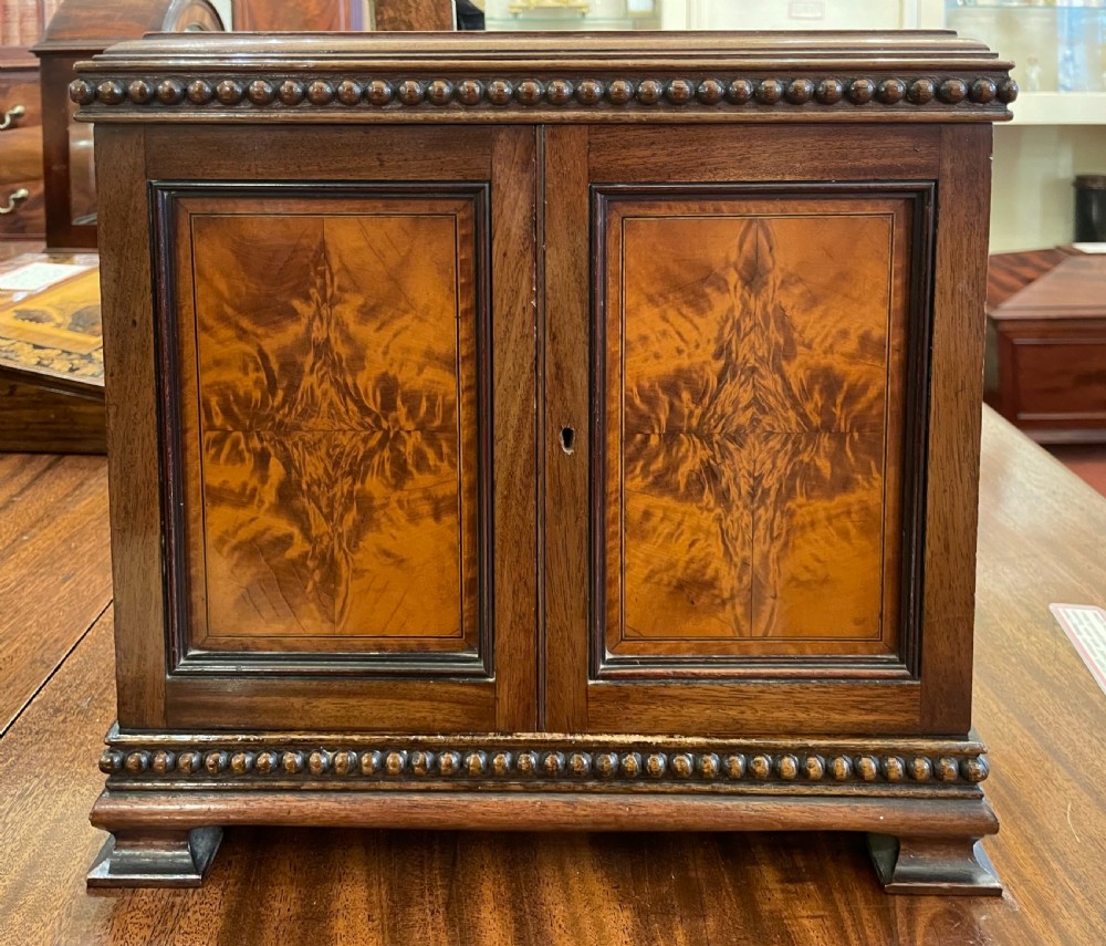 Pretty Small Burr Walnut Table Cabinet