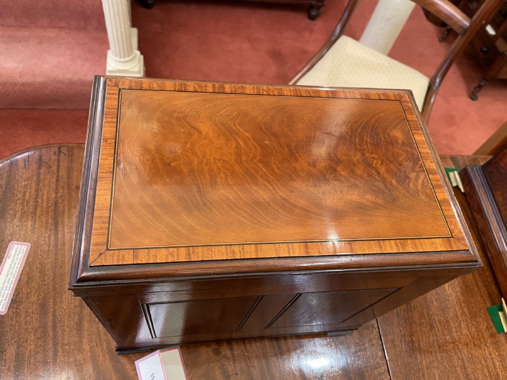 Pretty Small Burr Walnut Table Cabinet View IV