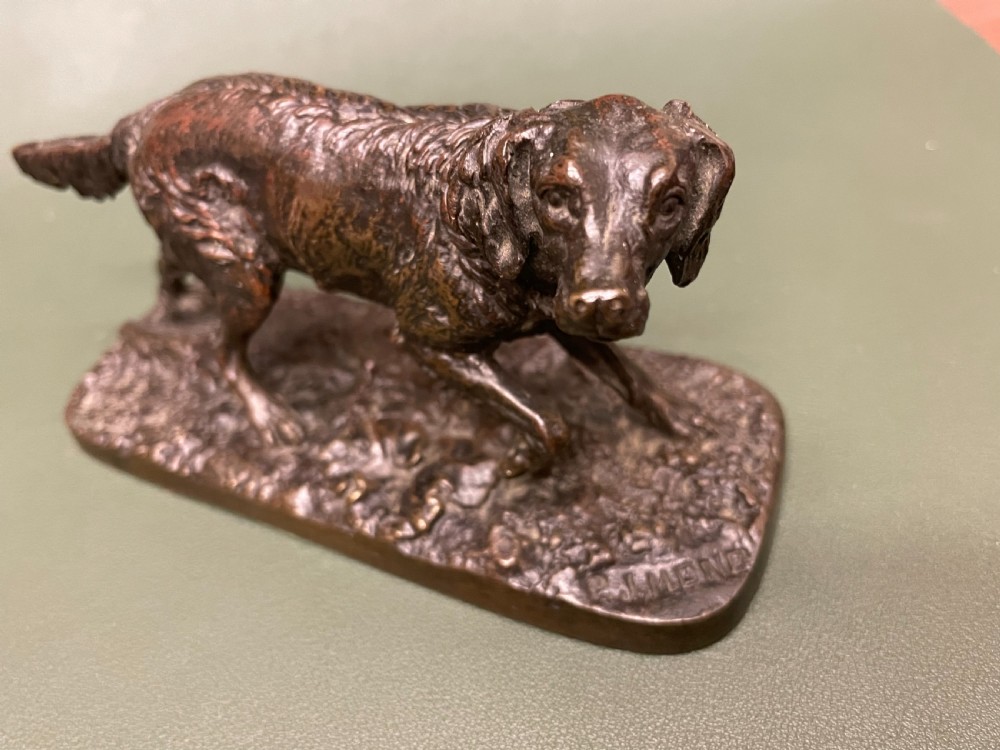French Bronze Figure Of A Retriever By PJ Mene View IV