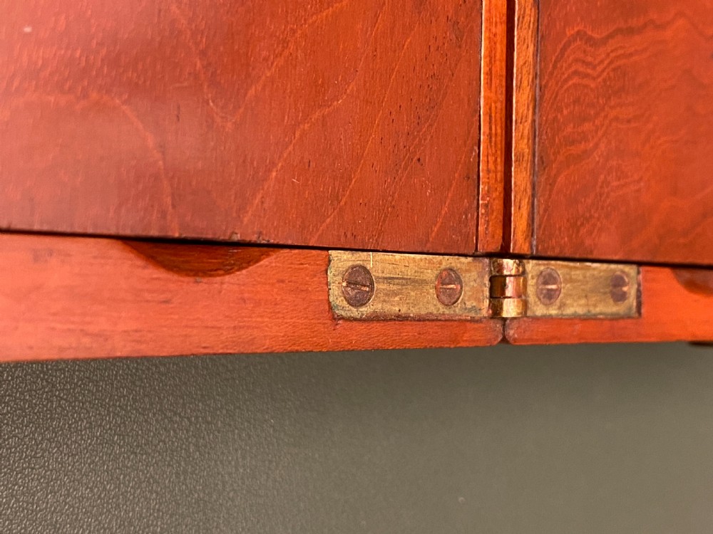 Good 19th century folding mahogany-cased travel chess set View V