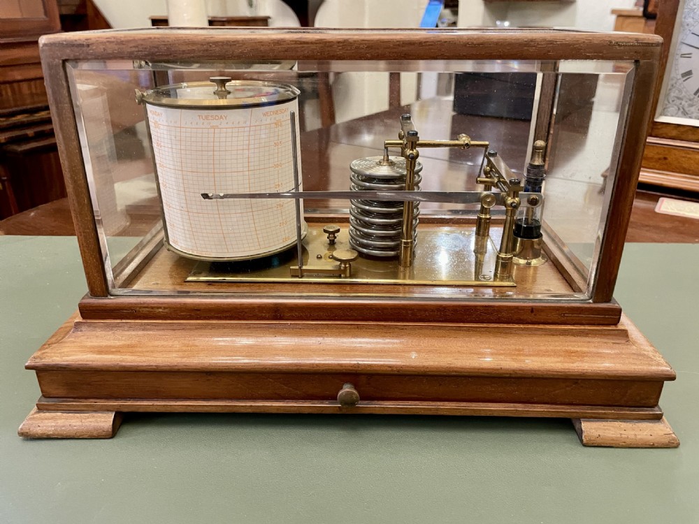 Late 19th Century mahogany cased Barograph
