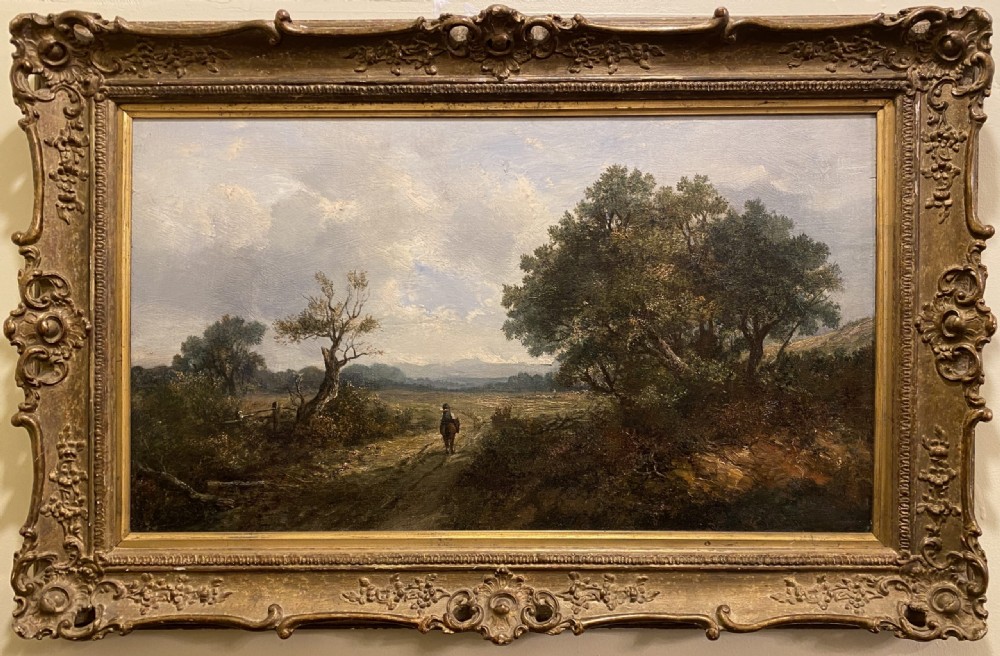 Joseph THORS RA (1835-1920): A Gilt Framed Oil Painting, A Charming Rural Scene