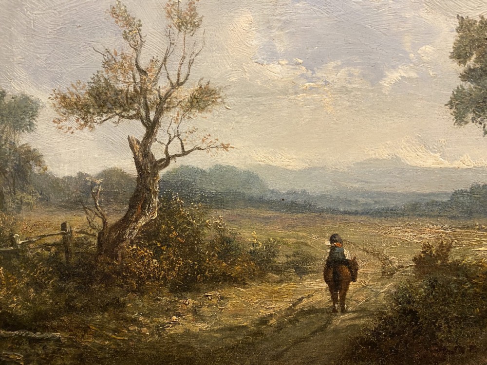 Joseph THORS RA (1835-1920): A Gilt Framed Oil Painting, A Charming Rural Scene View IV