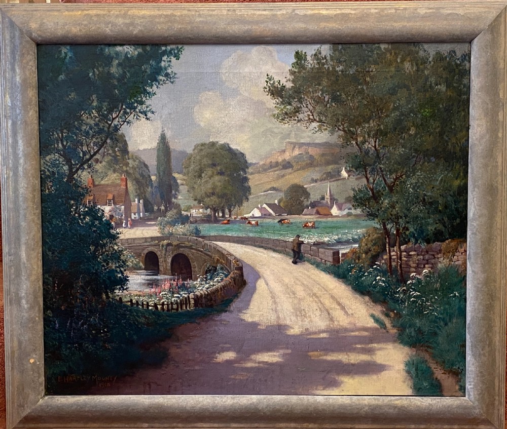 Oil painting on canvas by E. Hartley-Mooney (1918) View V
