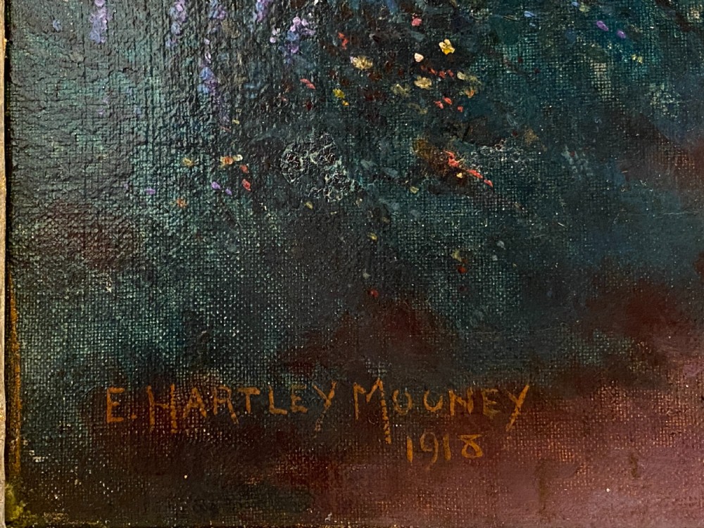 Oil painting on canvas by E. Hartley-Mooney (1918) View VI