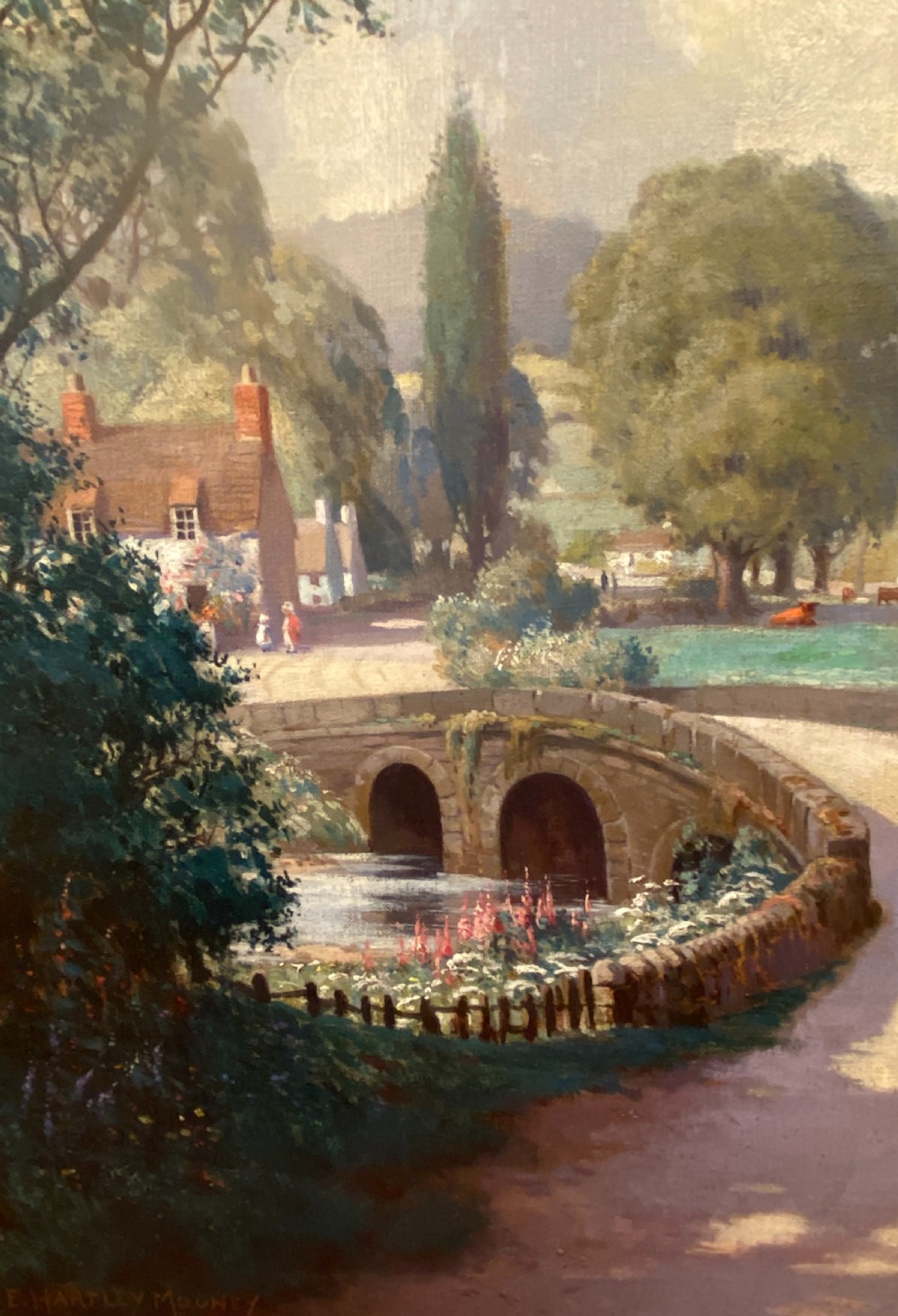 Oil painting on canvas by E. Hartley-Mooney (1918) View VII