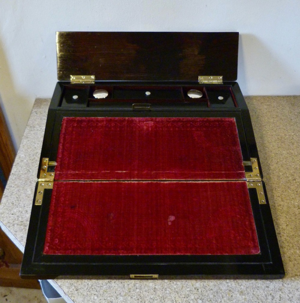 LADY'S INLAID ROSEWOOD WRITING BOX View II
