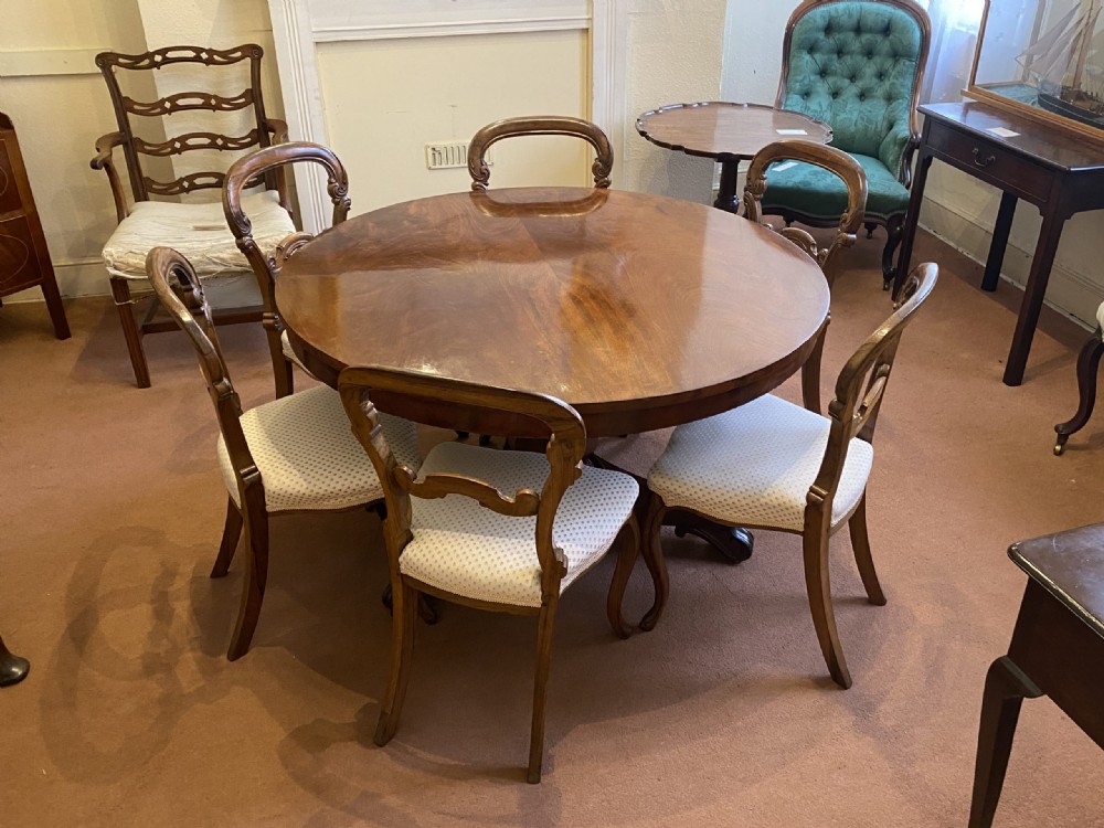 19th Century Circular Mahogany Tilt-Top Breakfast Table View II