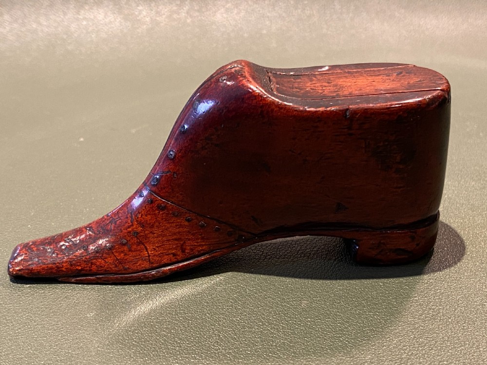 Mid 19th Century Mahogany Snuff Boot (110mm) View III
