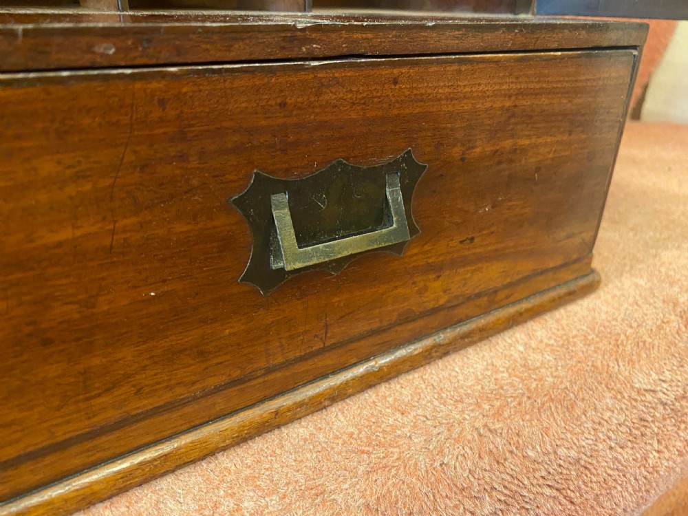 A superb 19th century Mahogany APOTHECARY BOX complete with contents View X