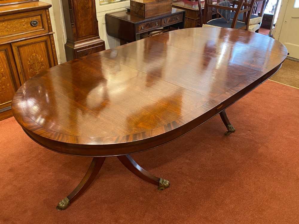 Late 19th century mahogany extending DINING TABLE - Seats TEN View VII