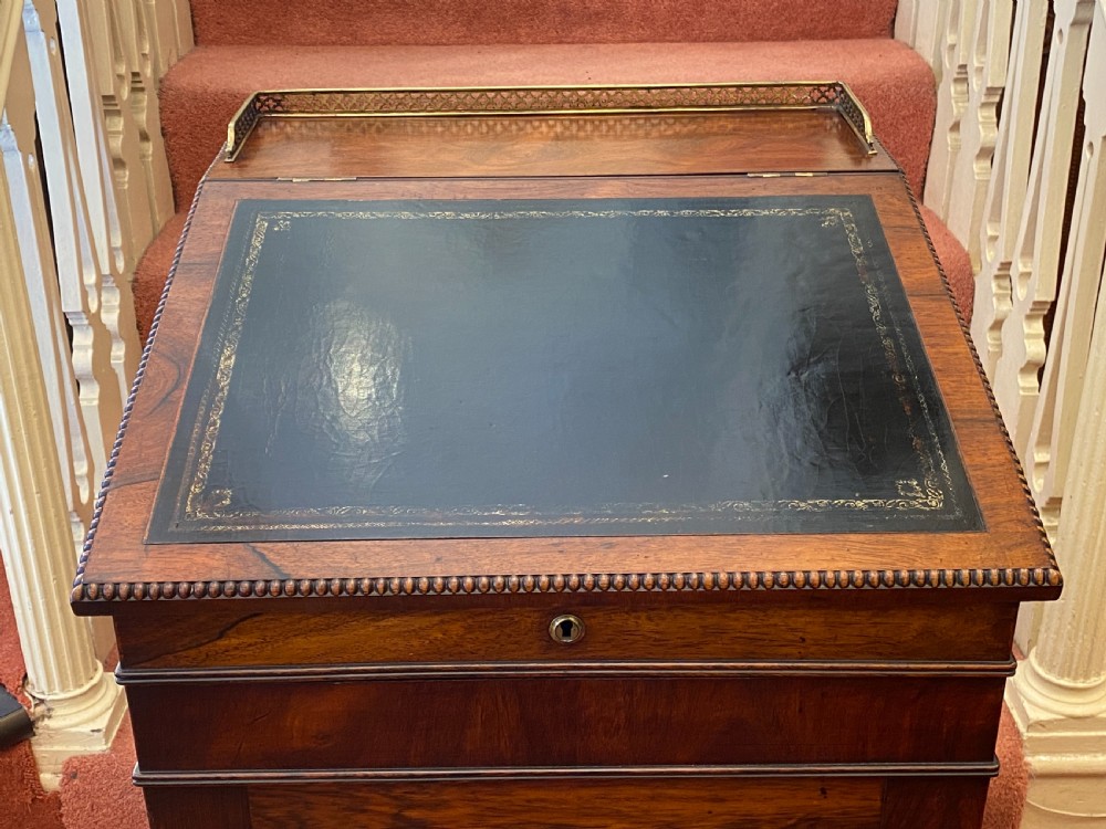 A fine quality rosewood DAVENPORT by Gillows of Lancaster View III