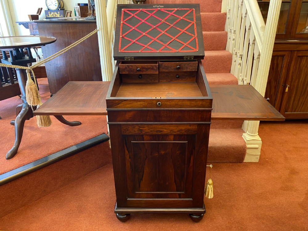 A fine quality rosewood DAVENPORT by Gillows of Lancaster View VIII