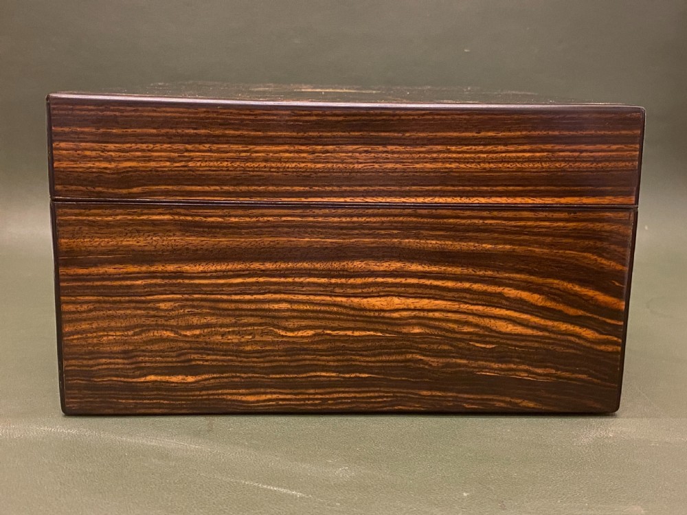 A Rare 19th century Coromandel-wood Sewing Box with TEN reels View XVII
