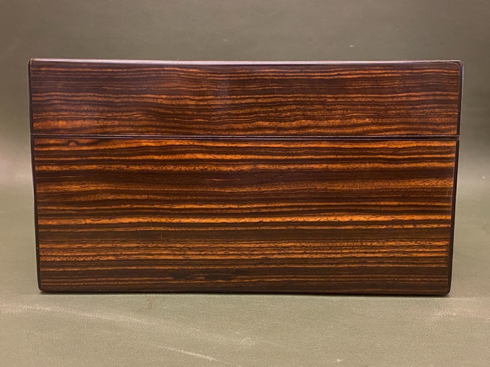 A Rare 19th century Coromandel-wood Sewing Box with TEN reels View XVIII