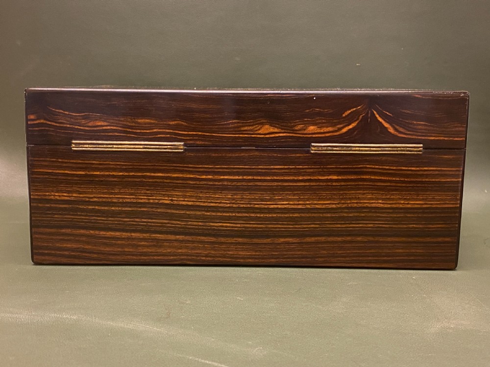 A Rare 19th century Coromandel-wood Sewing Box with TEN reels View XIX