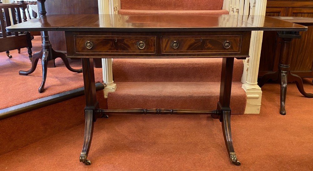 Late 19th century mahogany SOFA TABLE View III